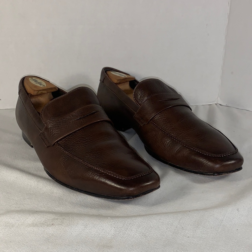 Banana Republic Men’s Dark Brown Leather Penny Loafers